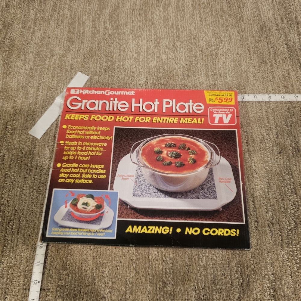 Kitchen Gourmet Granite Hot Plate